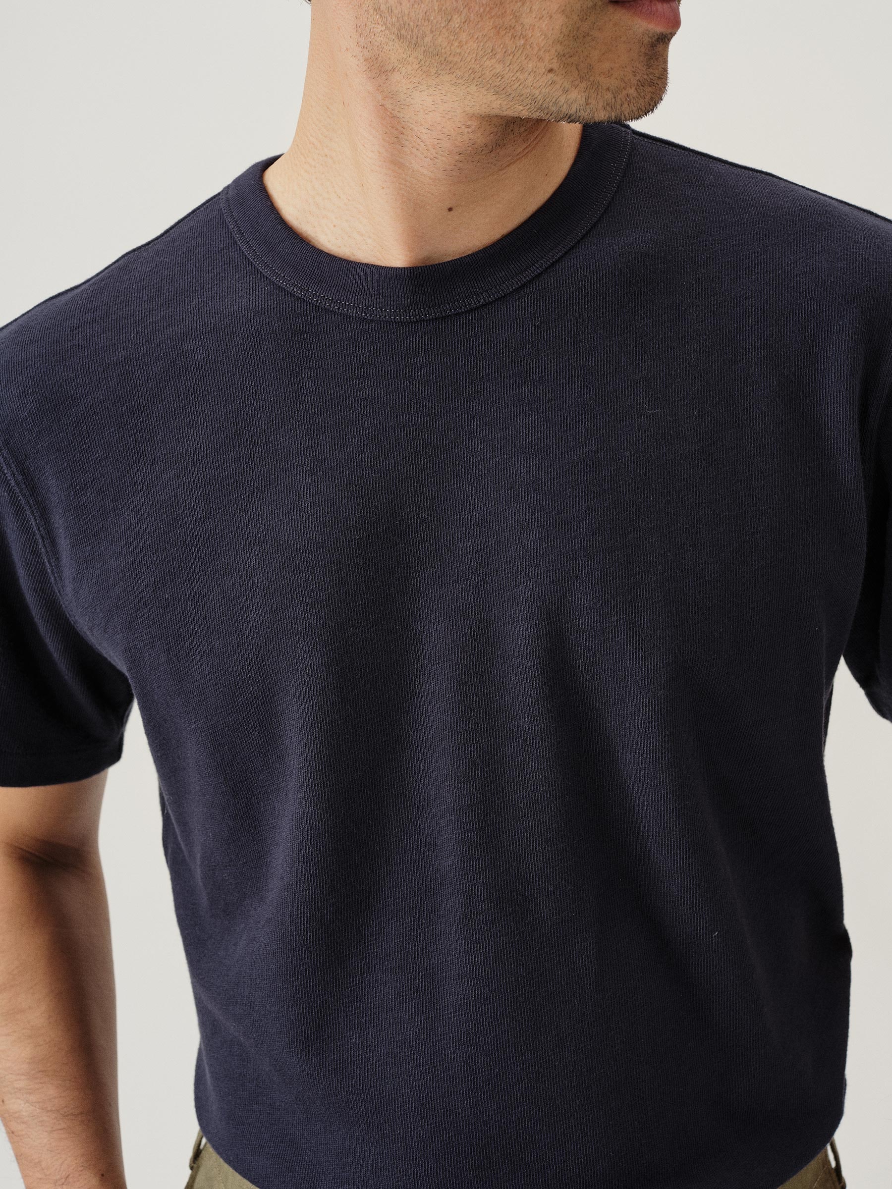 Buck Mason — Dress Navy Field-Spec Heavy Tee — view 3