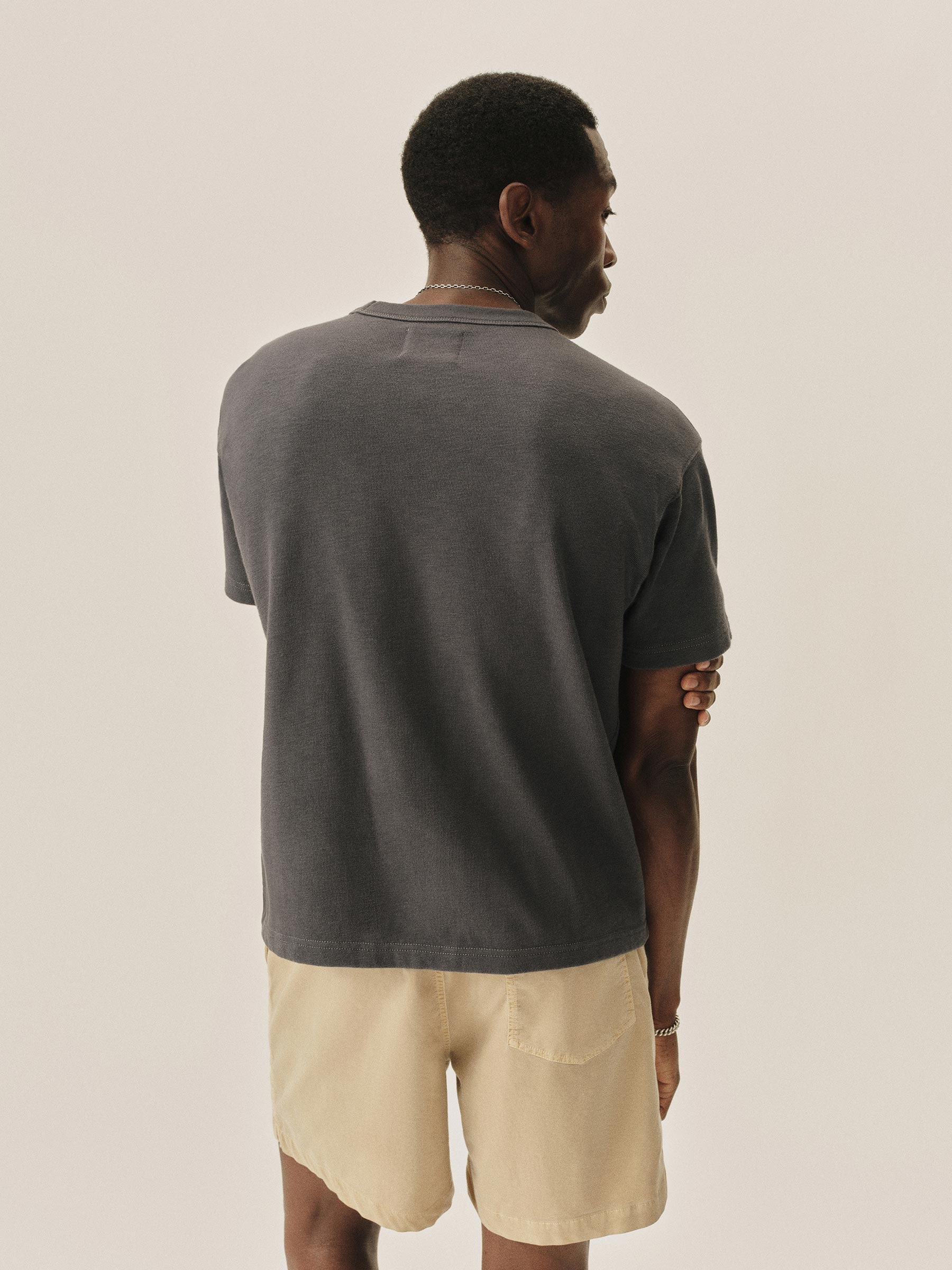 Buck Mason — Pacific Dusk Field-Spec Cotton Heavy Tee — view 4