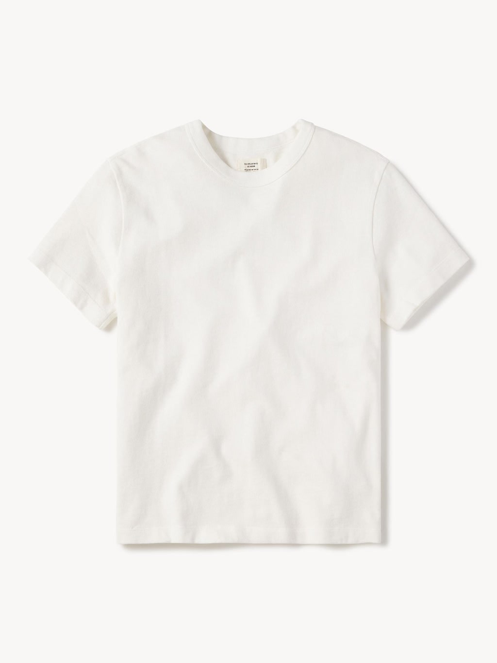 Buck Mason — White Field-Spec Cotton Heavy Tee — view 6