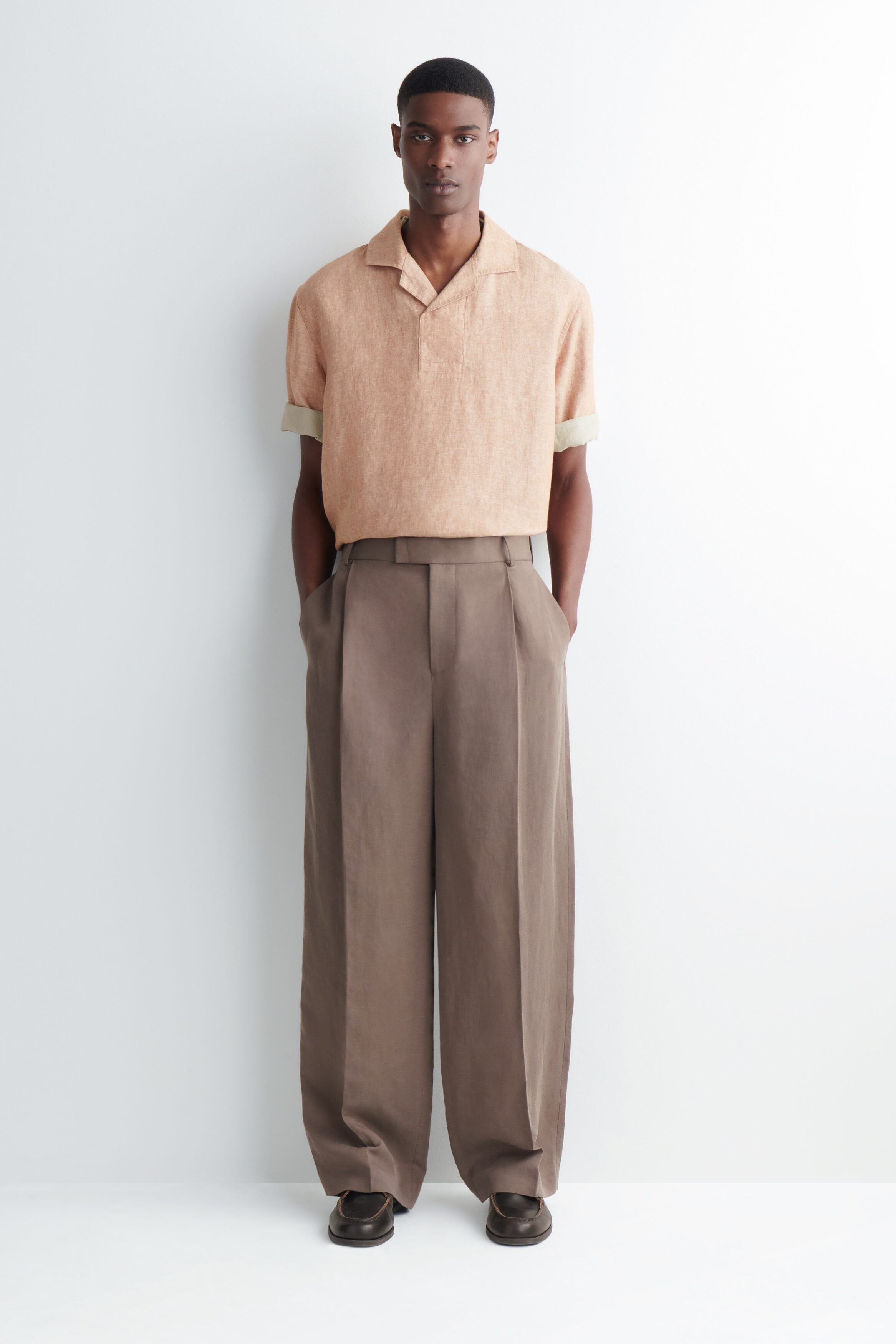COS — Linen Popover Shirt — view 5