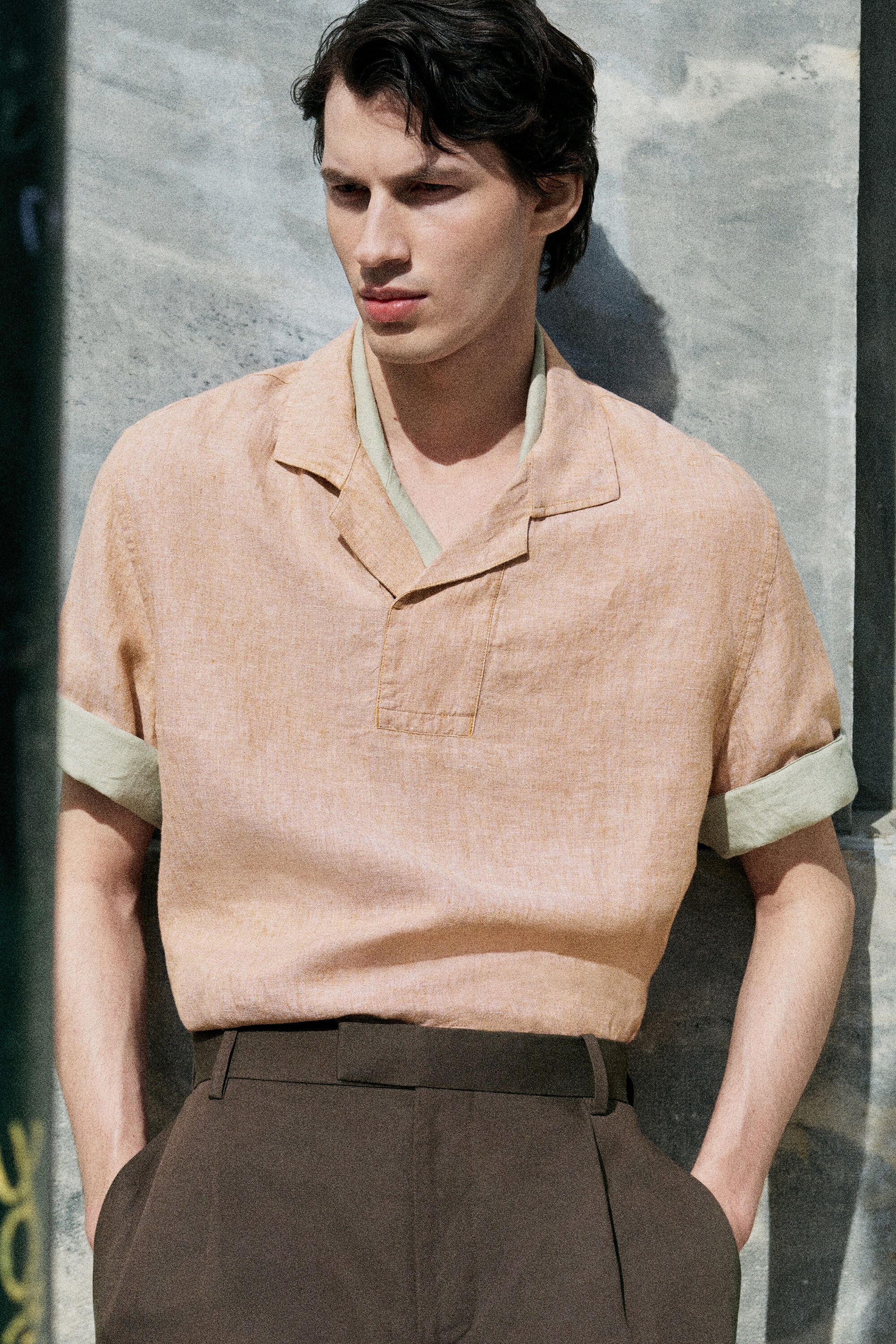 COS — Linen Popover Shirt — view 8