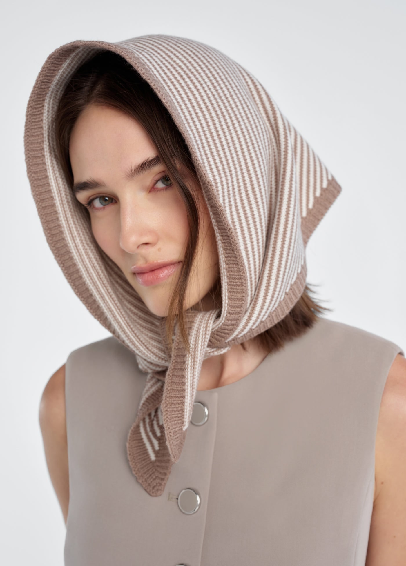 FAVORITE DAUGHTER — The Striped Triangle Scarf — view 3