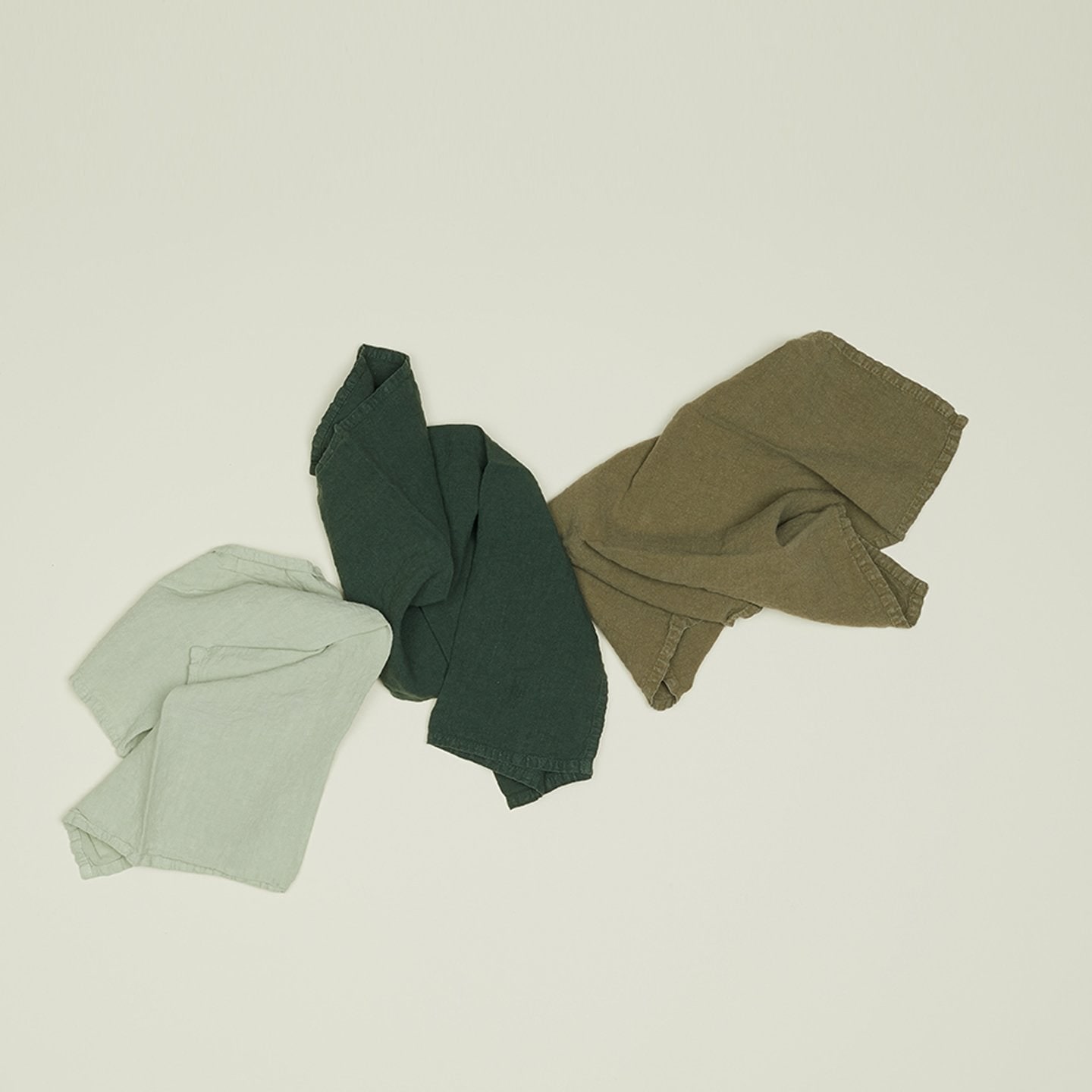 Hawkins New York — Simple Linen Napkin - Olive — view 2
