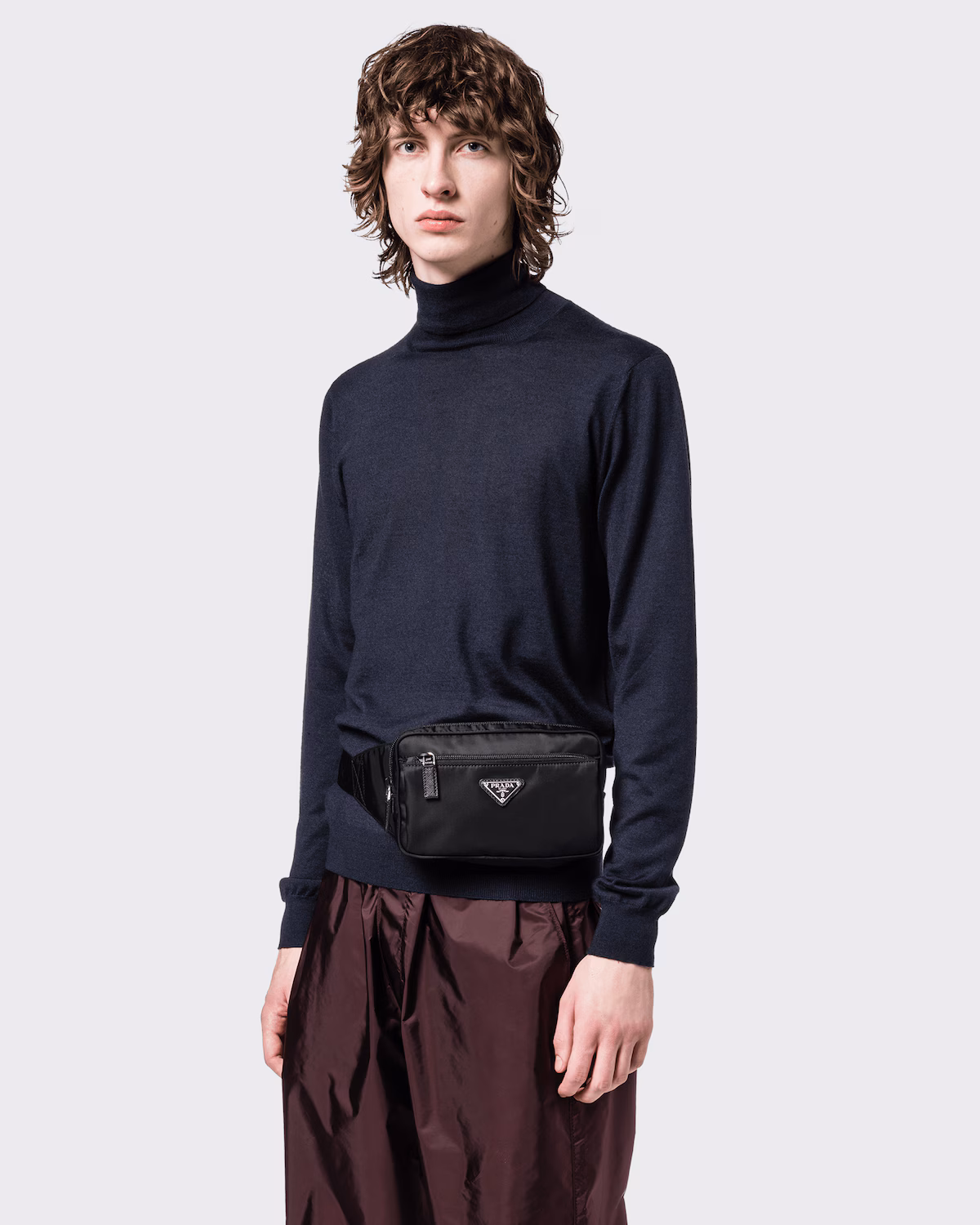 Prada — Re-Nylon and Saffiano Leather Belt Bag — view 2