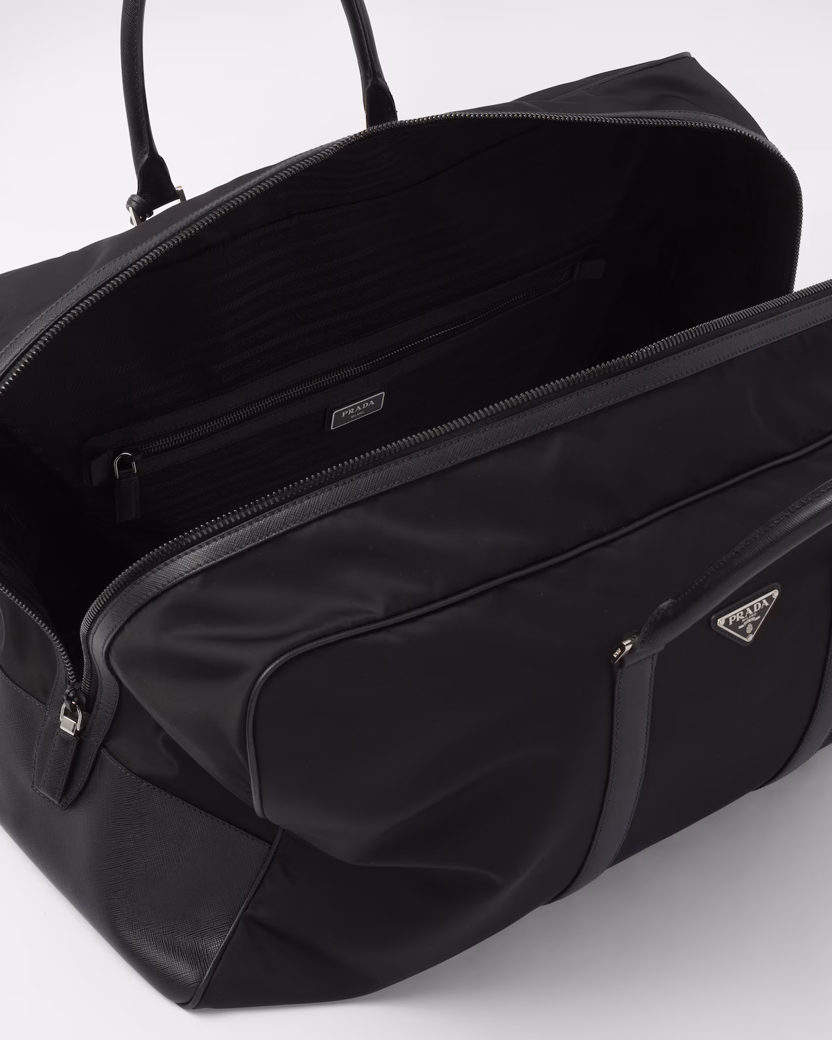 Prada — Re-Nylon and Saffiano Leather Duffle — view 3