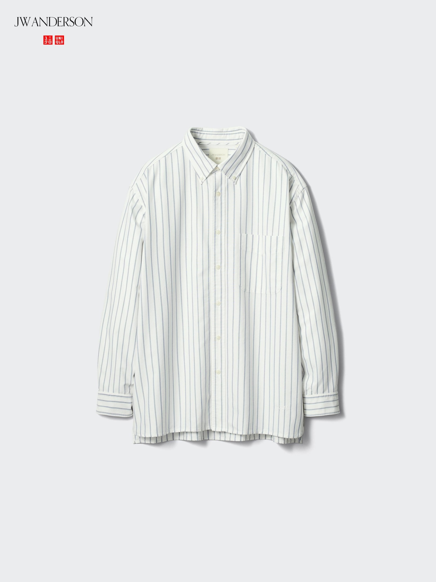 Uniqlo — Oxford Oversized Shirt (Striped) — view 2